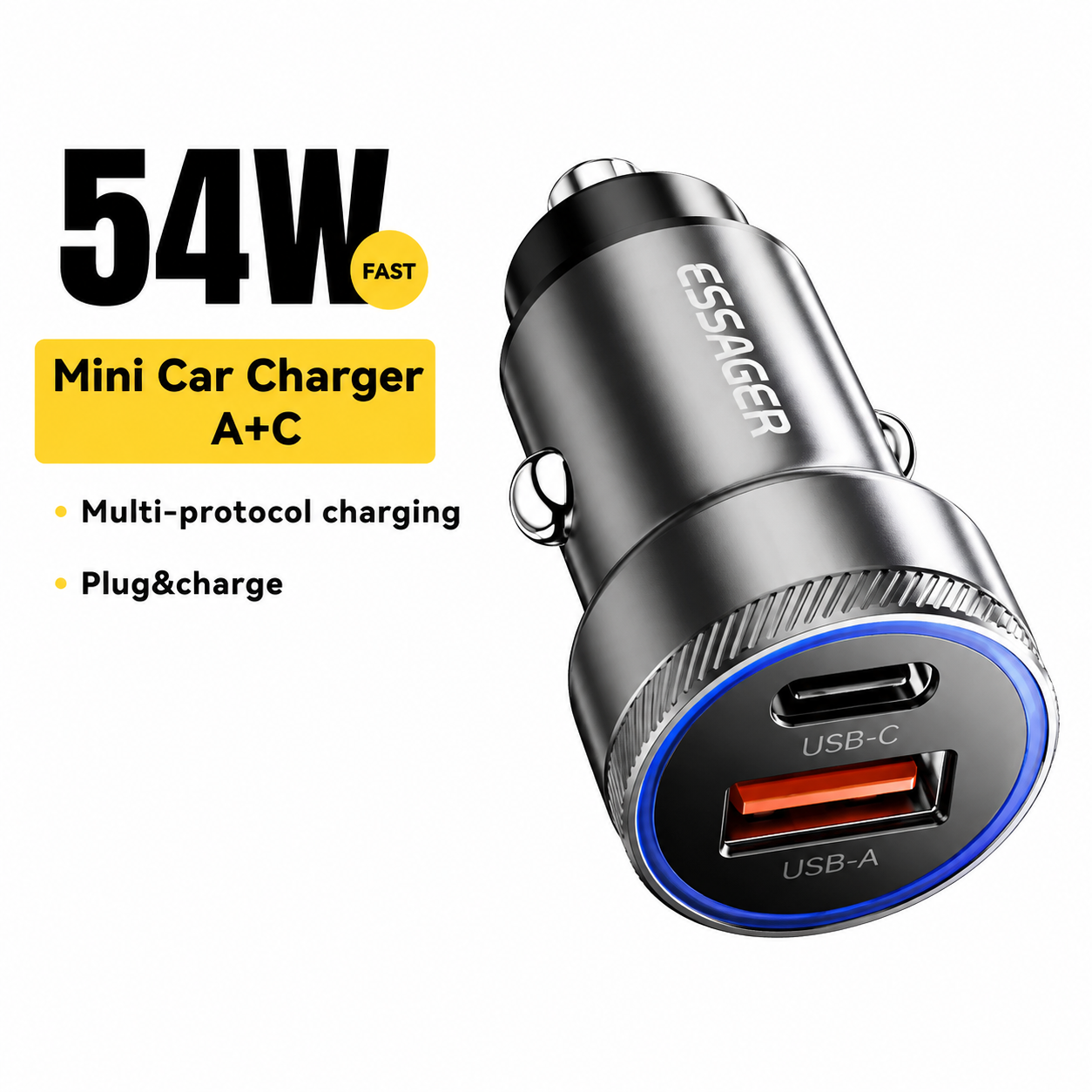 54W Fast Mini Car Charger